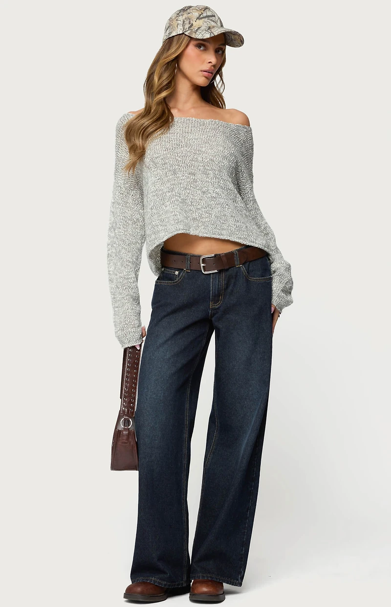 Edikted Florentina Off Shoulder Sweater
