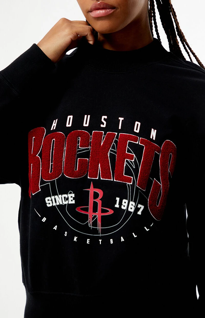 QORE Houston Rockets Mock Neck Sweatshirt