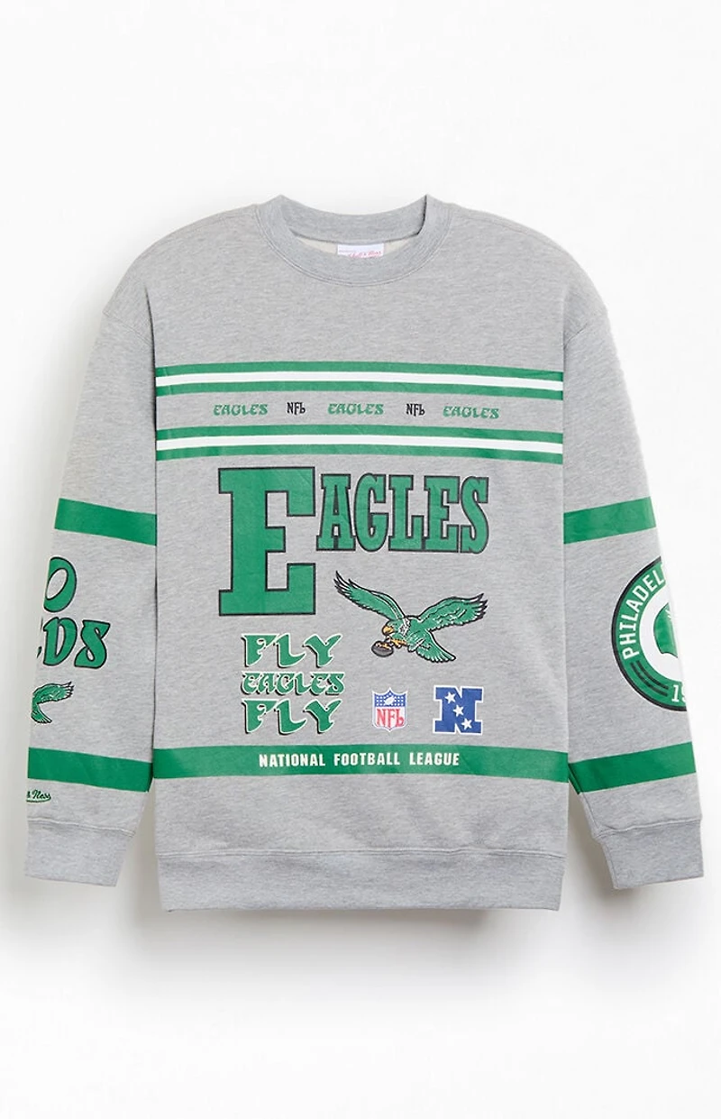 Mitchell & Ness Kids Philadelphia Eagles Crew Neck Sweatshirt
