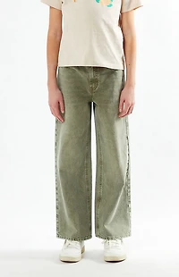 Pacsun Kids Olive Baggy Jeans