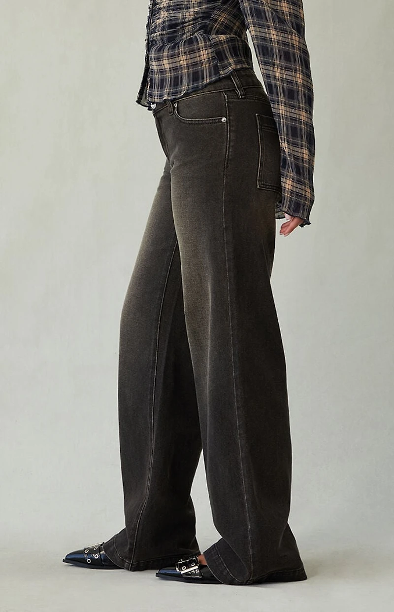 Pacsun Casey Low Rise Baggy Jeans Black Tinted
