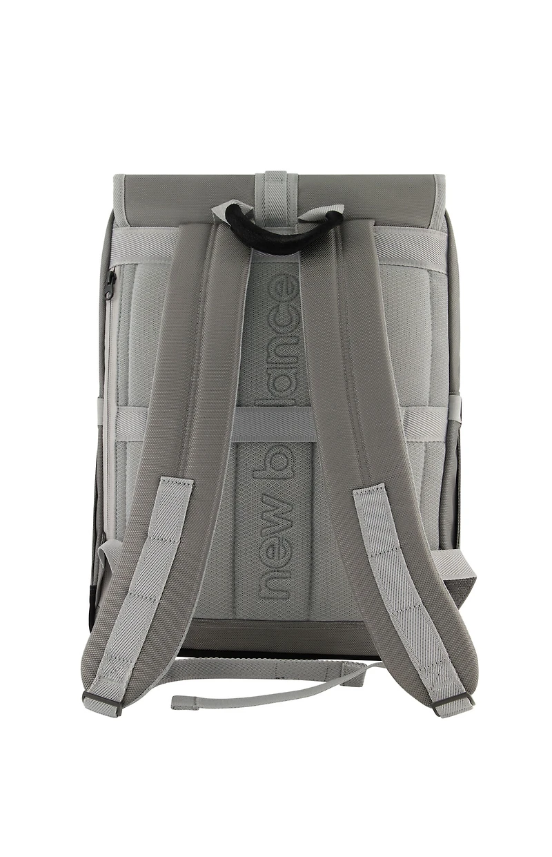 New Balance Gray Legacy Icon Flap Backpack
