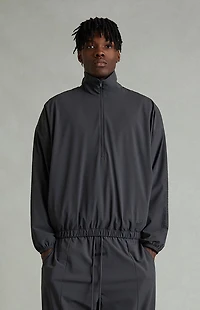 Fear of God ESSENTIALS Iron Gray Half-Zip Track Jacket