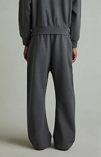 Fear of God ESSENTIALS Charcoal Heather Fleece Flare Sweatpants