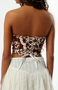 Pacsun Bessie Denim Corset Top