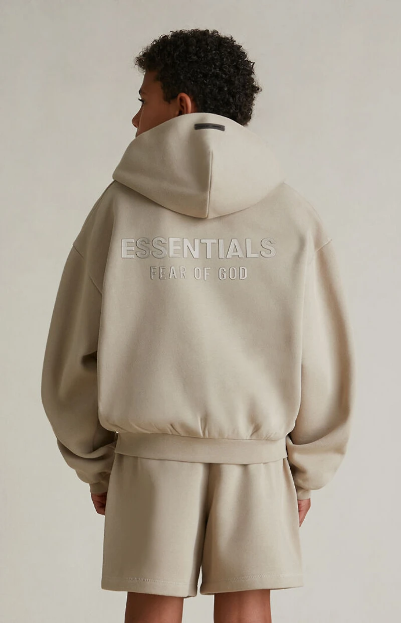 Fear of God ESSENTIALS Kids Timber Full Zip Fleece Hoodie