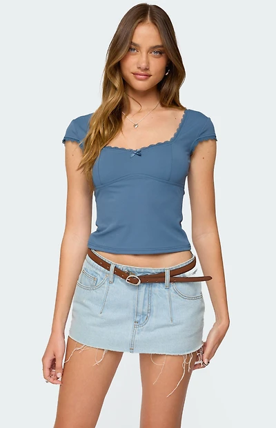 Edikted Adela Square Neck Top