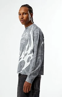 Pacsun Glitch Camo Cropped Long Sleeve T-Shirt