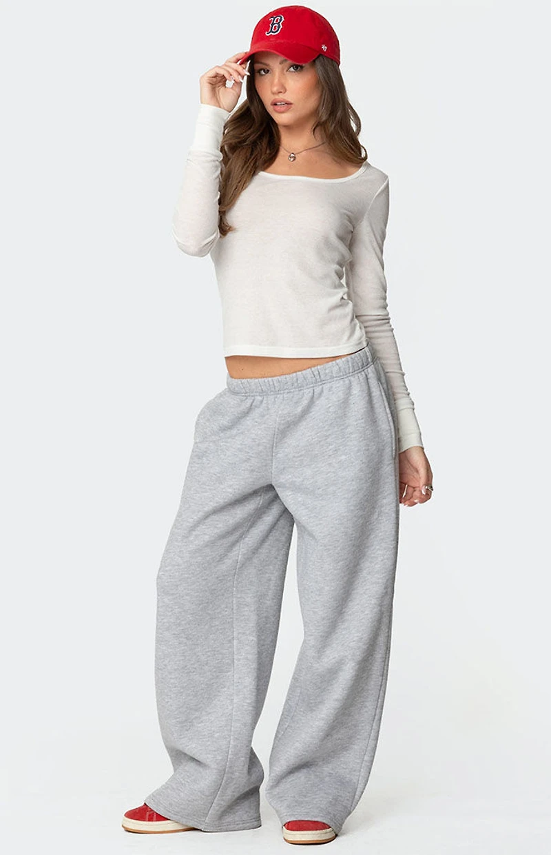 Edikted Boys Cry Wide Leg Sweatpants