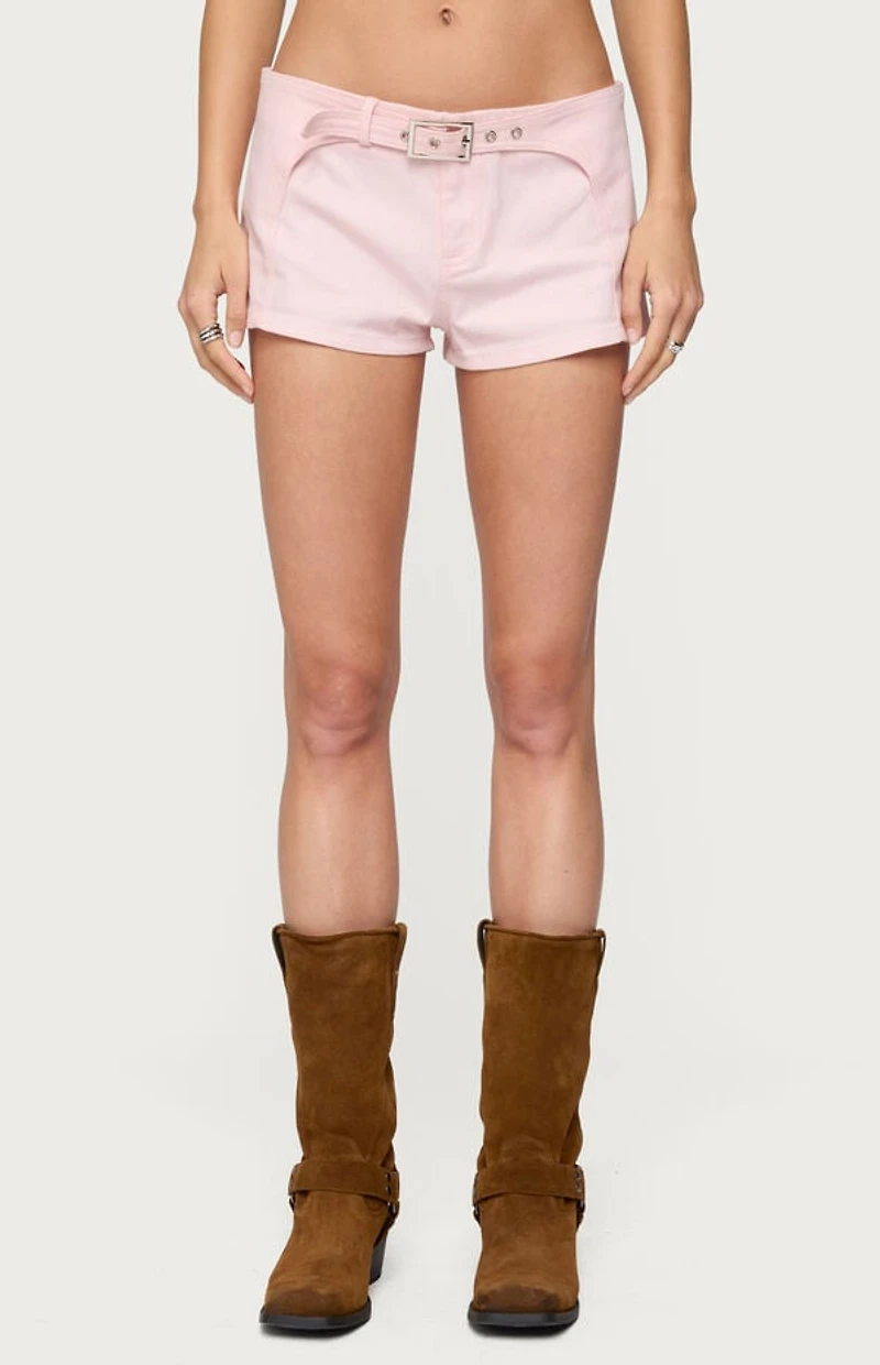 Edikted Vicco Belt Detail Shorts