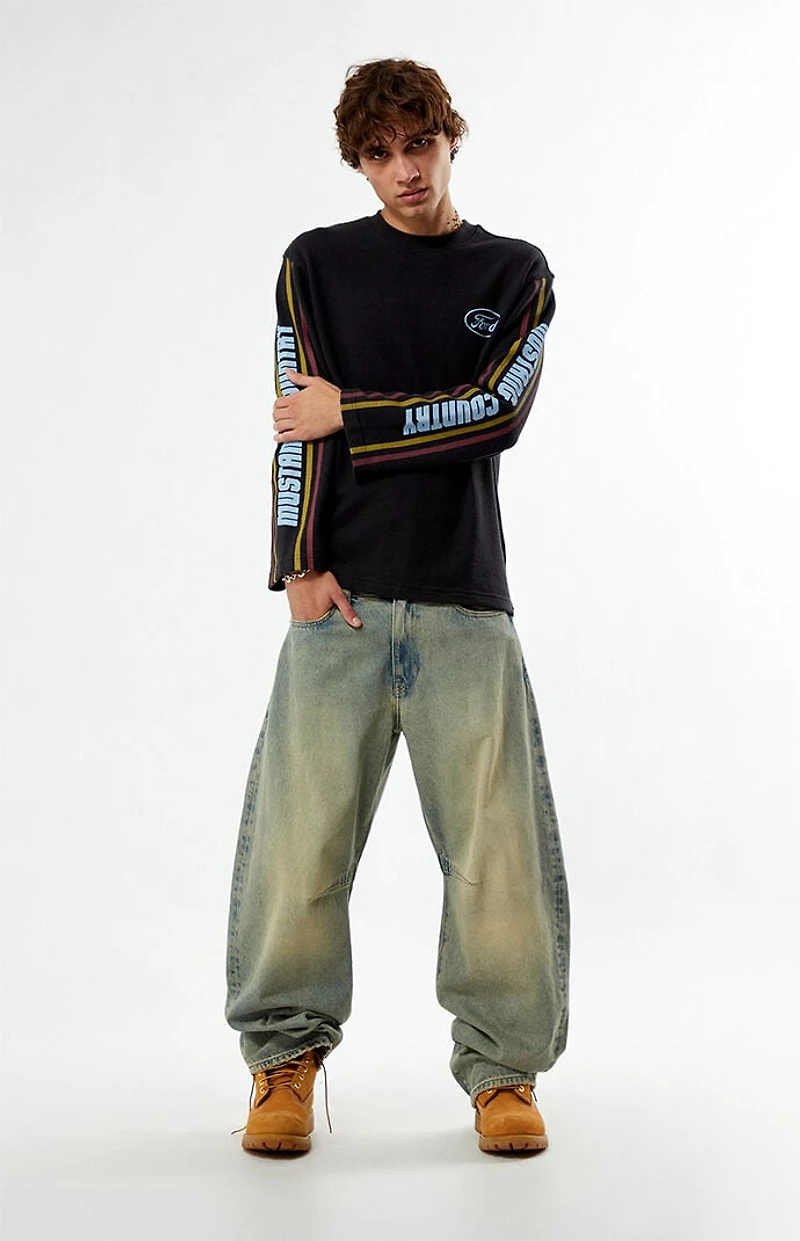 FORD Riders Long Sleeve Waffle Knit T-Shirt