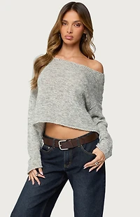 Edikted Florentina Off Shoulder Sweater