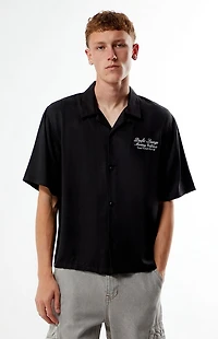 Pacsun Pacific Lounge Embroidered Camp Shirt