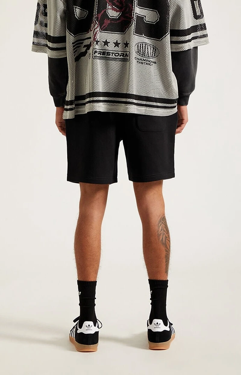 Pacsun Fleece Black Sweat Shorts