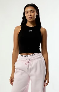 L/AB c/o Off-White Ribbed Crop Tank Top