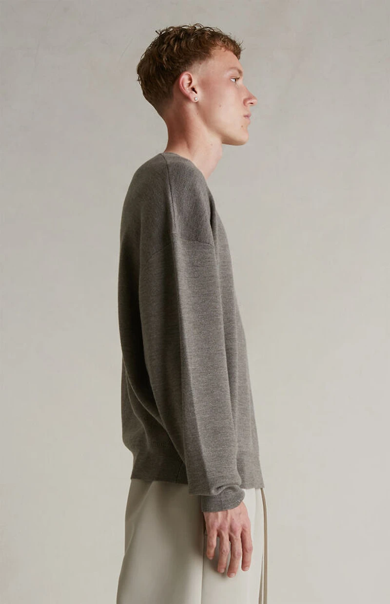 Fear of God ESSENTIALS Homestead Heather Merino Wool Crew Neck Sweater