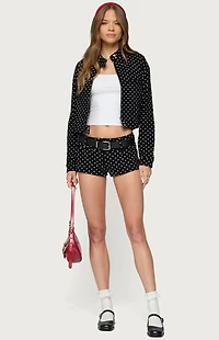 Edikted Tabitha Polka Dot Jacket
