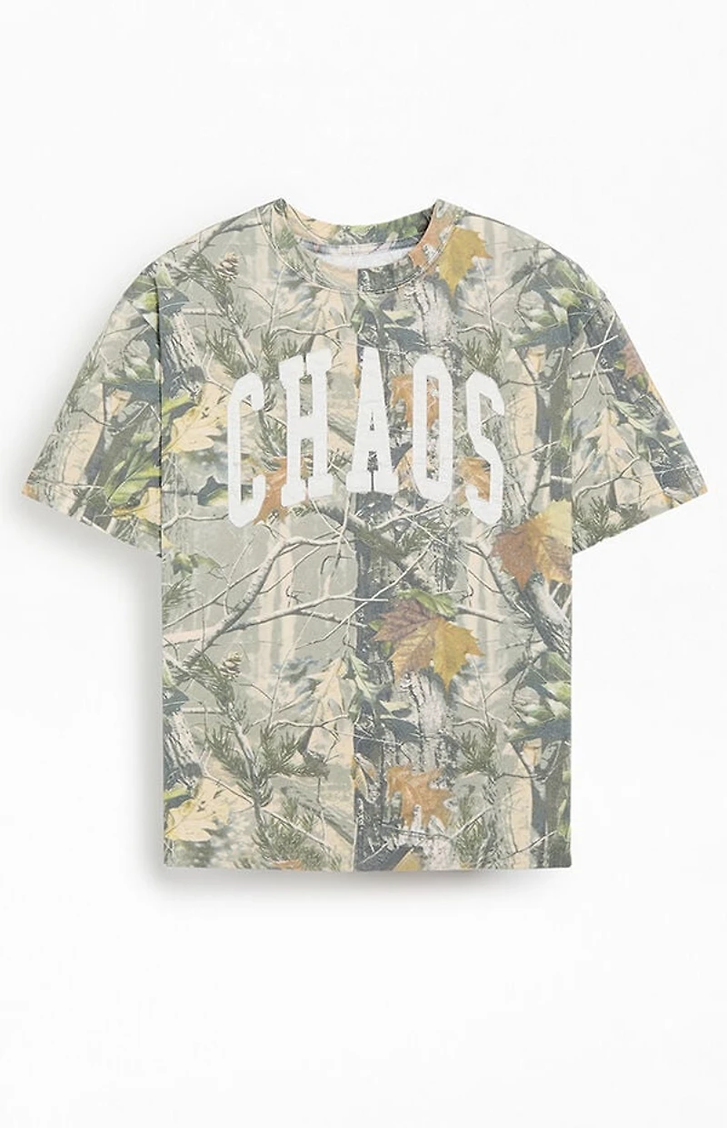 Pacsun Chaos Camo Cropped T-Shirt