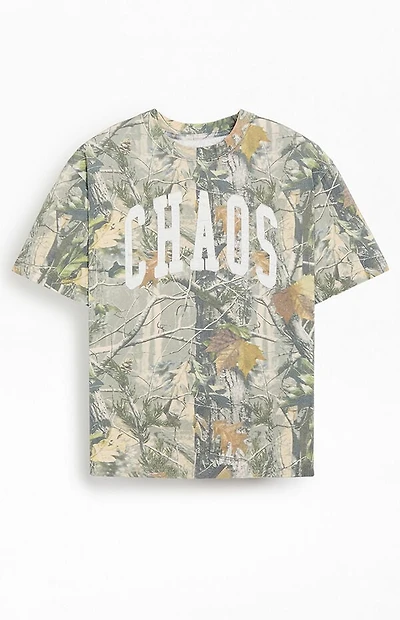 Pacsun Chaos Camo Cropped T-Shirt
