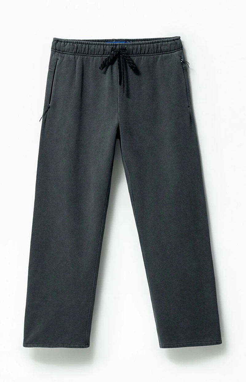A.R.C. Washed Black Heavyweight Fleece Baggy Sweatpants