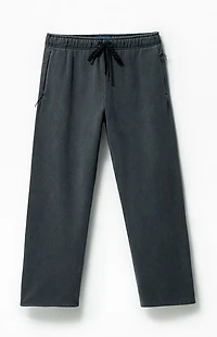 A.R.C. Washed Black Heavyweight Fleece Baggy Sweatpants
