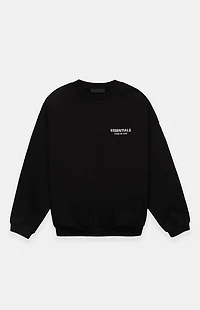 Fear of God ESSENTIALS Black Fleece Crew Neck Sweatshirt