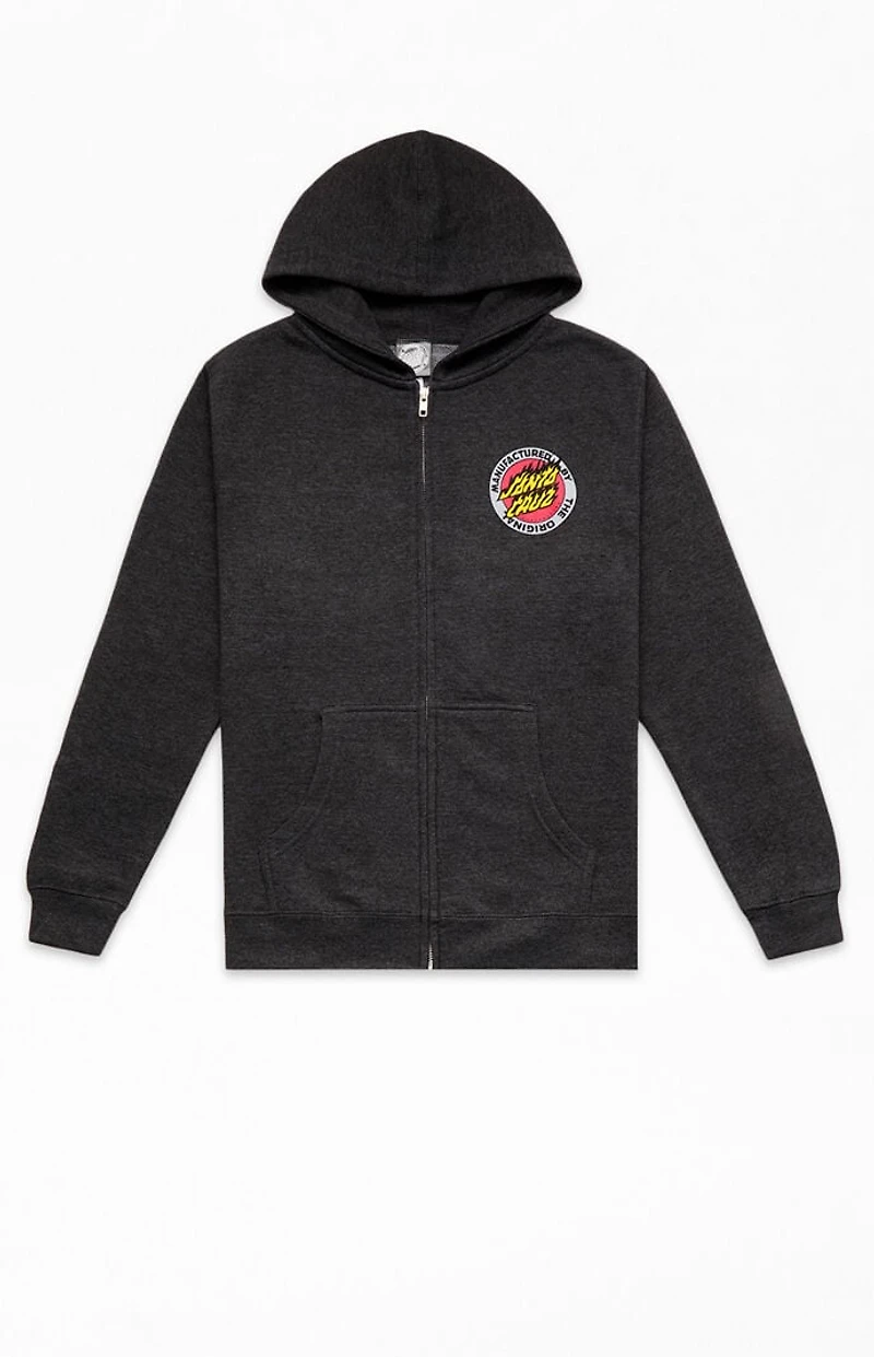 Santa Cruz Kids Flamed Full Zip Hoodie