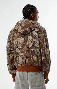 Obey Camo Glen Hooded Zip Up Jacket