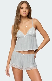 Edikted Diara Lacey Babydoll Tank Top