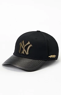 ProStandard Faux Leather Brim NY Yankees Dad Hat