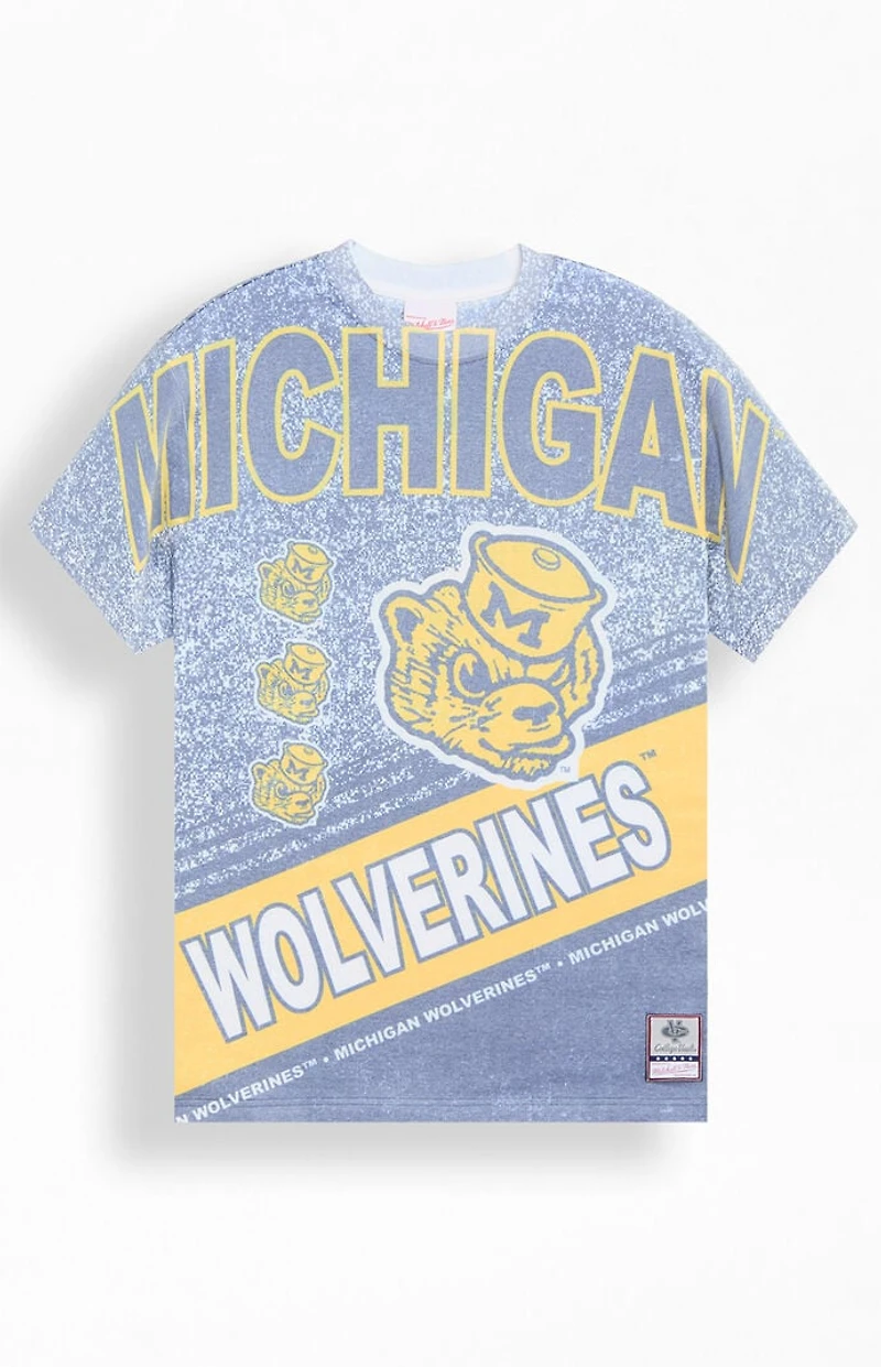 Mitchell & Ness Michigan Wolverines Playmaker T-Shirt
