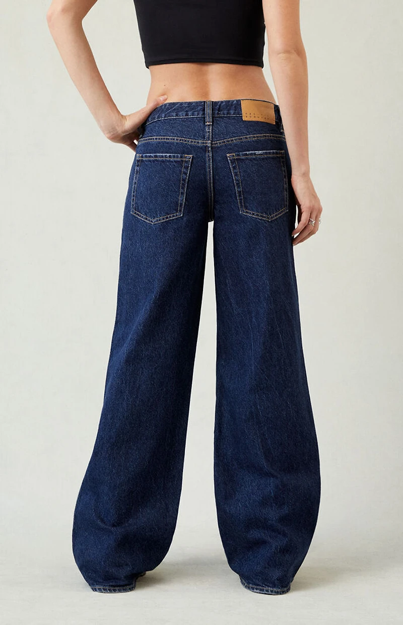 Pacsun Casey Low Rise Baggy Jeans Dark Indigo
