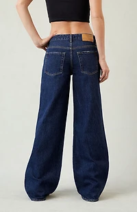 Pacsun Casey Low Rise Baggy Jeans Dark Indigo
