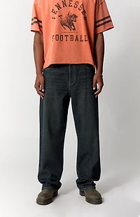 Pacsun Dylan Baggy Jeans Pinstripe Dark Blue