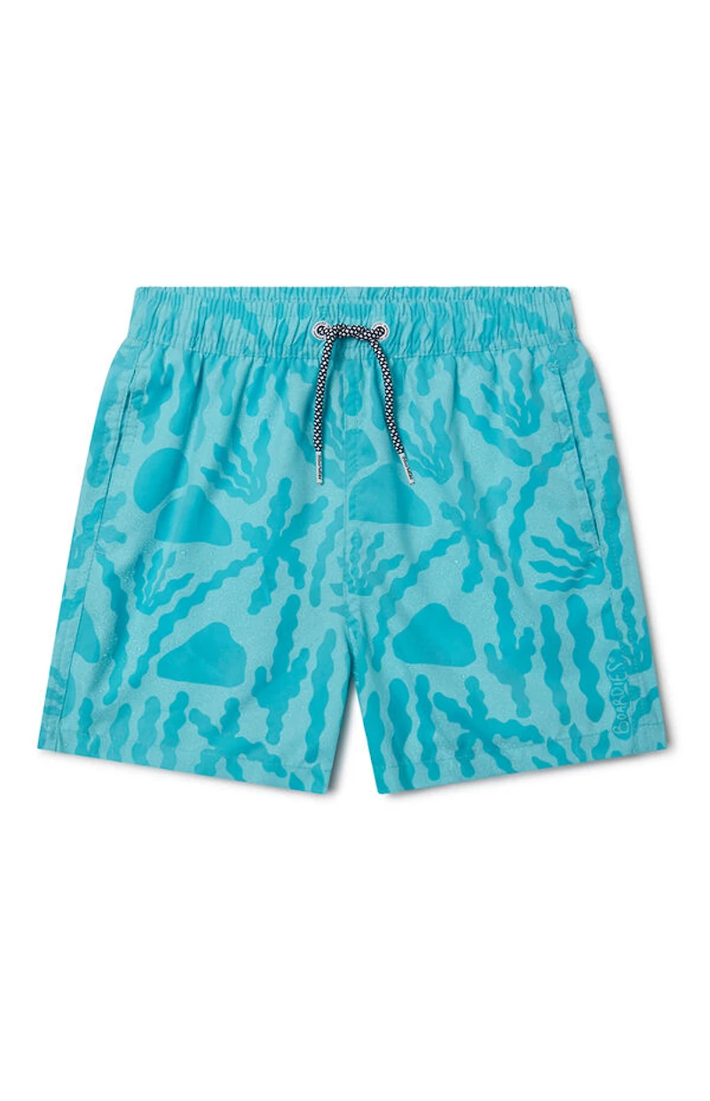 Boardies Kids Bacalar Blue 5.5" Swim Trunks