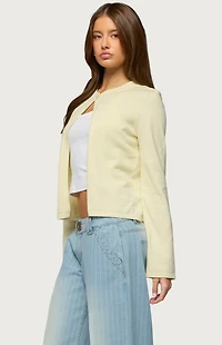 Edikted Jenie Split Front Knit Cardigan