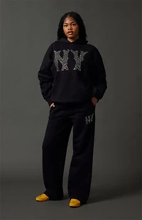Pacsun NY Rhinestone Hoodie