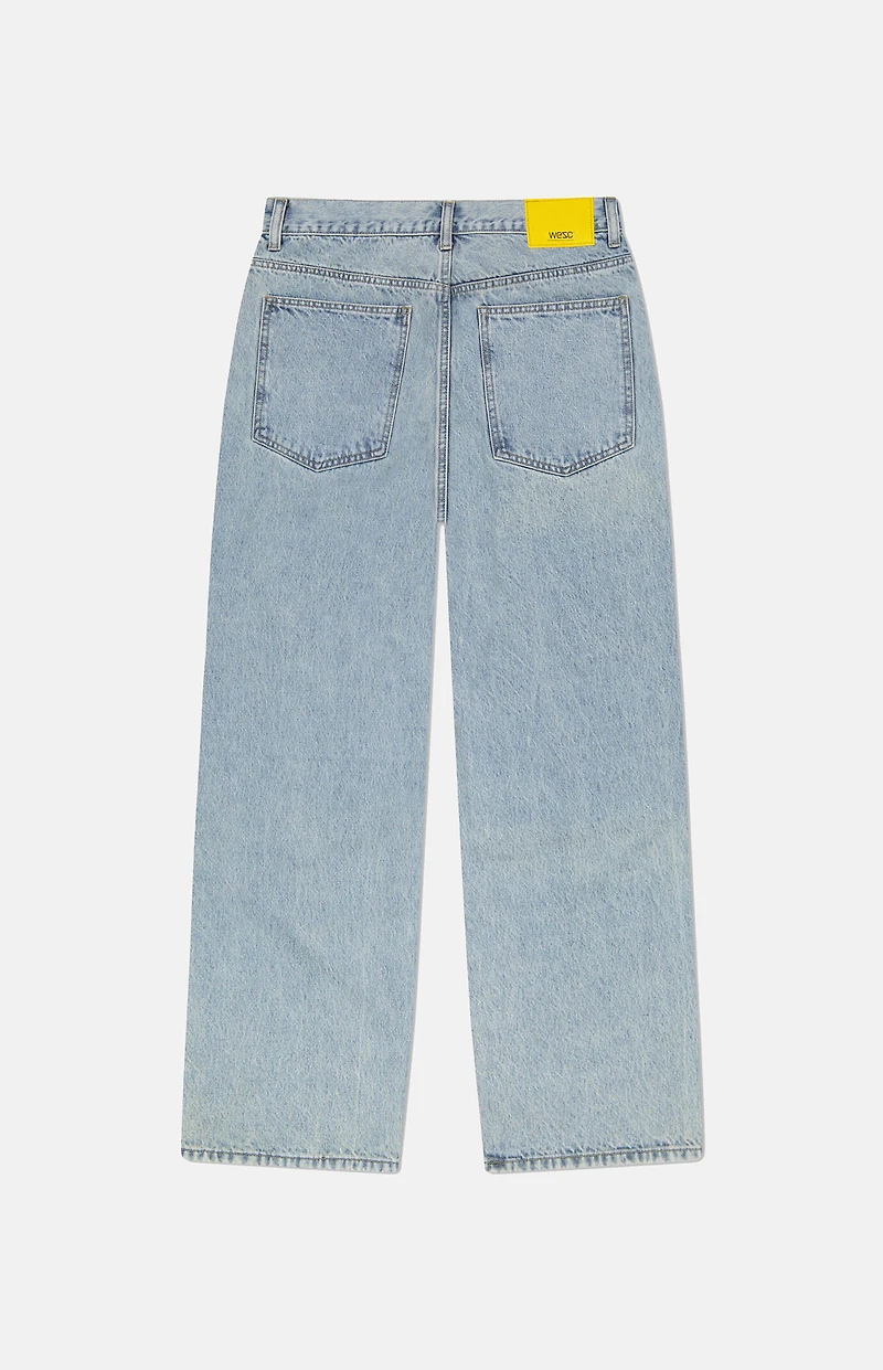 WeSC Jay Light Blue Wide Leg Jeans