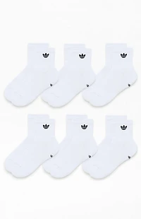 adidas 6 Pack Originals Trefoil Quarter Socks