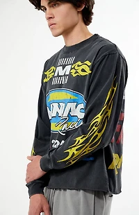 Pacsun Maniac Racing Cropped Long Sleeve T-Shirt