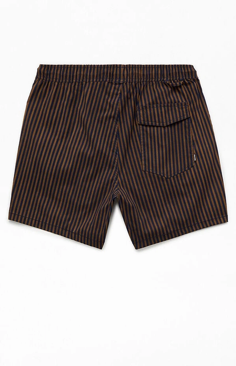 Brixton Striped Everyday Stretch Hybrid 5.5" Swim Trunks