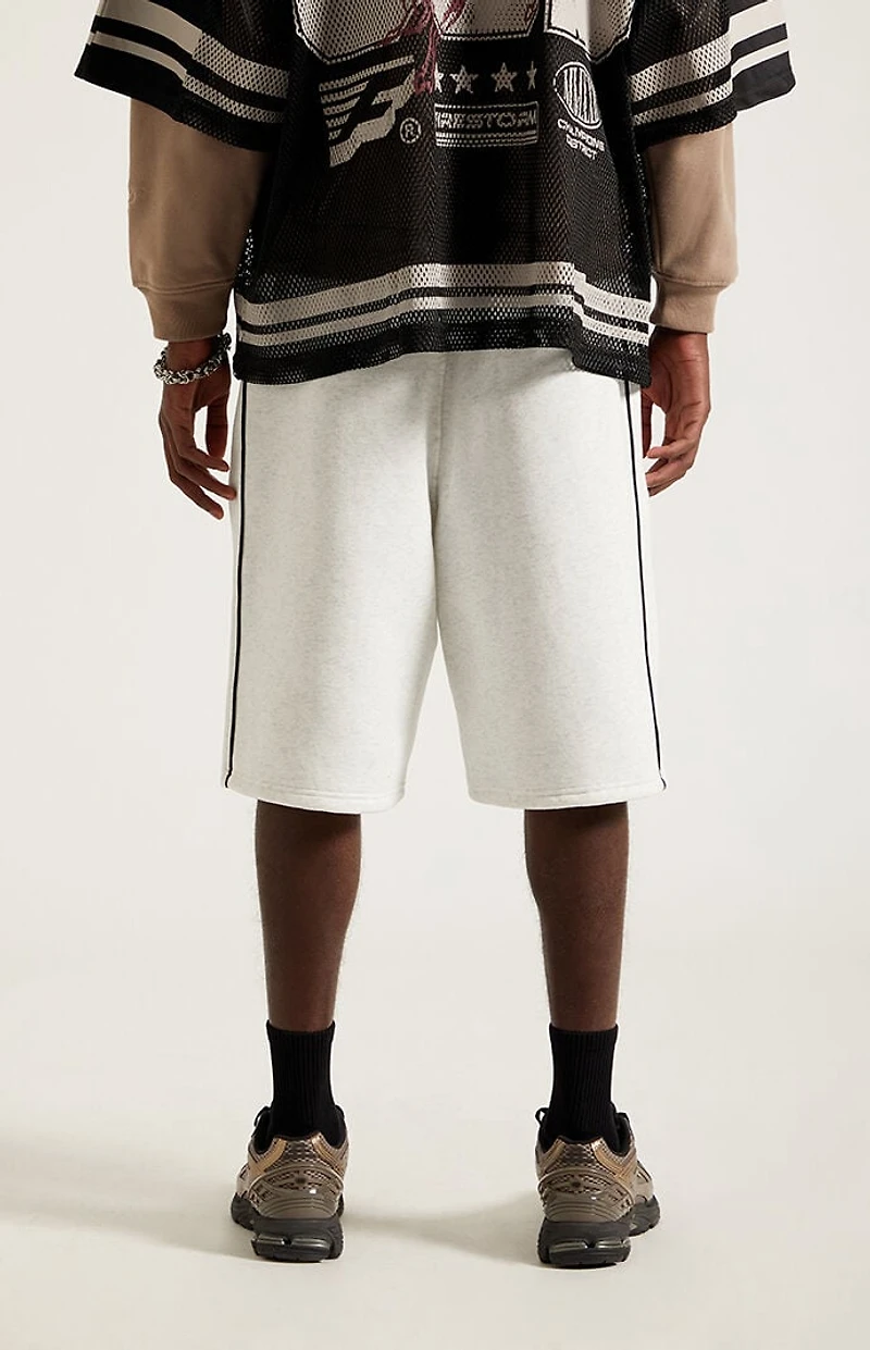 Pacsun Gray Piping Track Sweat Shorts