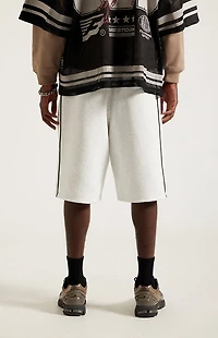 Pacsun Gray Piping Track Sweat Shorts