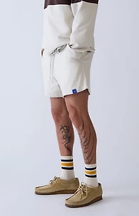A.R.C. Cream Fleece Sweat Shorts