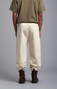 A.R.C. Heather Oatmeal Heavyweight Fleece Jogger Sweatpants
