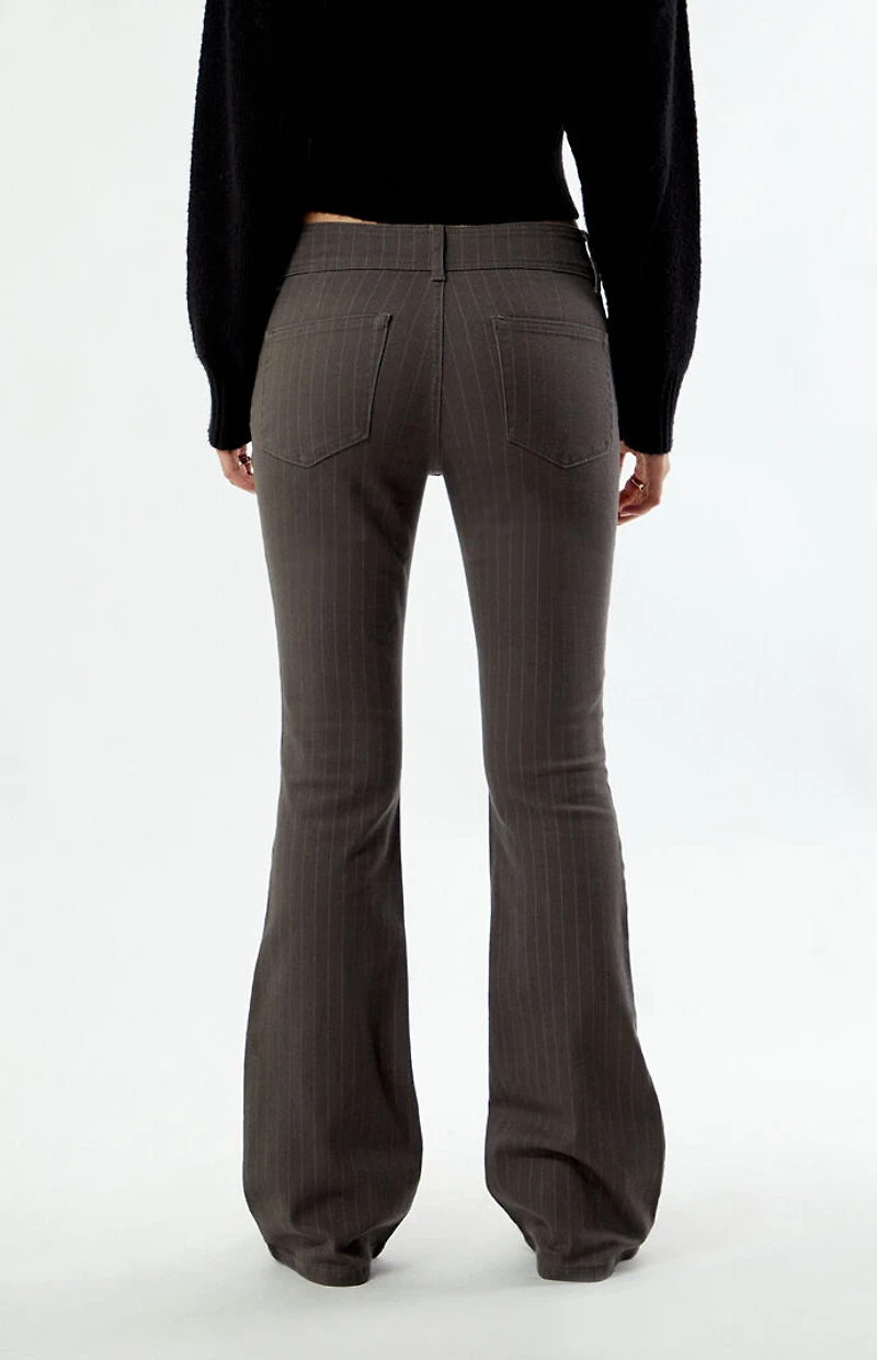 Pacsun Low Rise Flare Pants Stretch Pinstripe