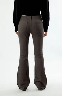 Pacsun Low Rise Flare Pants Stretch Pinstripe