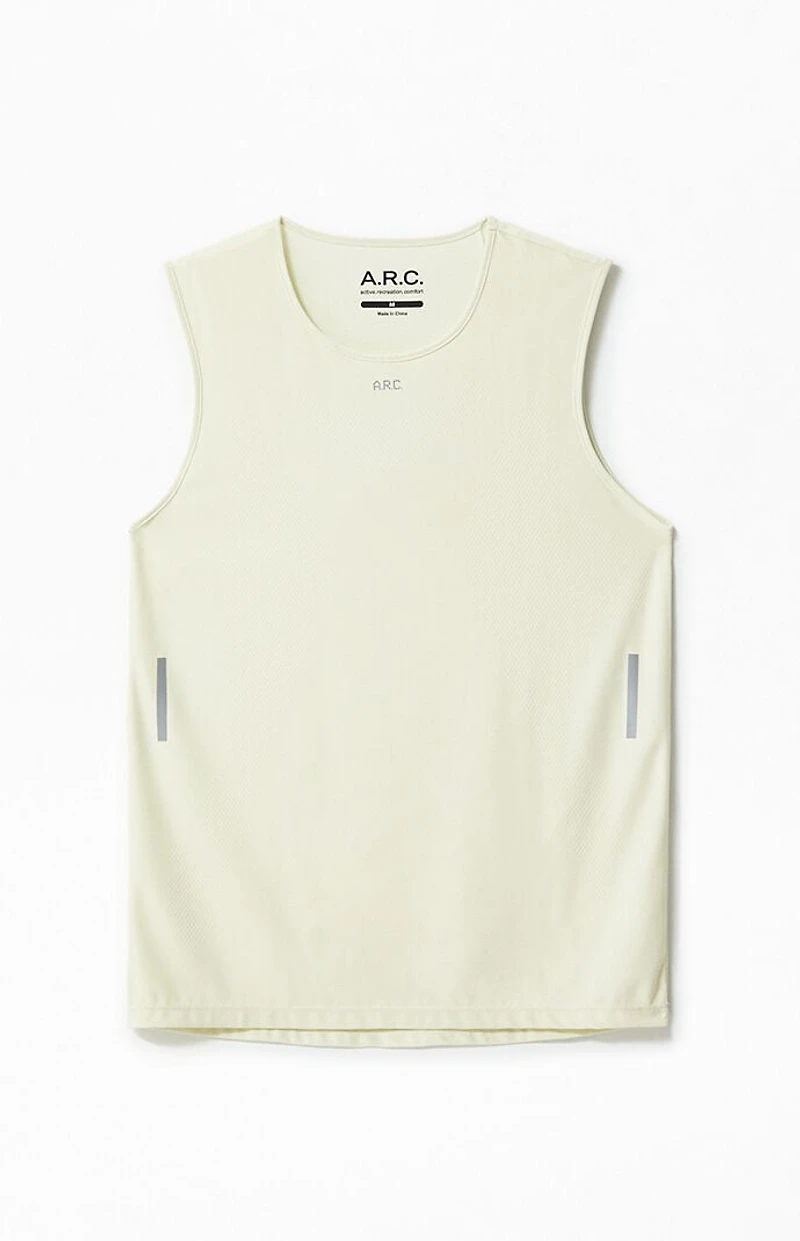 A.R.C. Active Off White Performance Tank Top