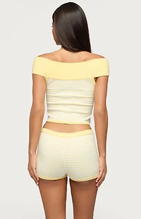 Edikted Camil Striped Knit Top