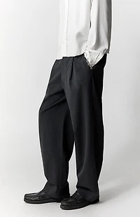 Pacsun Charcoal Pleated Baggy Trousers